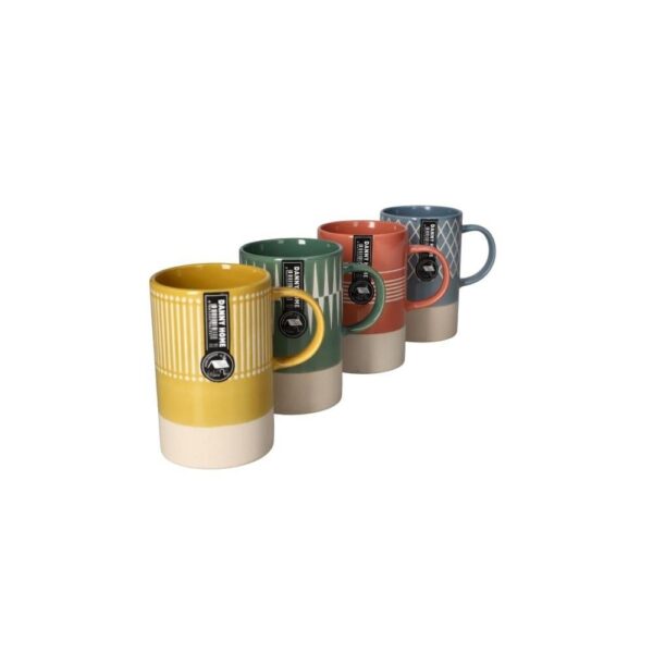 Ensemble de tasses à café géométrique en céramique 4pcs 115cm