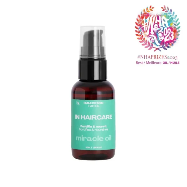 IN HAIRCARE HUILE DE SOIN FORTIFIANTE CARAPATE ET MENTHE POIVRÉE 50ML