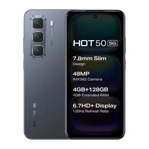 Infinix hot 50 - 128 Go - RAM 8 Go - Ecran 6.7