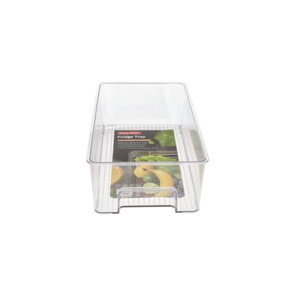 Boîte de rangement de réfrigérateur rectangulaire en plastique en plastique transparent M 361cm 568g