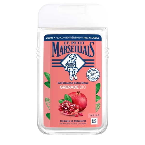 LE PETIT MARSEILLAIS GEL DOUCHE EXTRA DOUX GRENADE BIO 250 ML