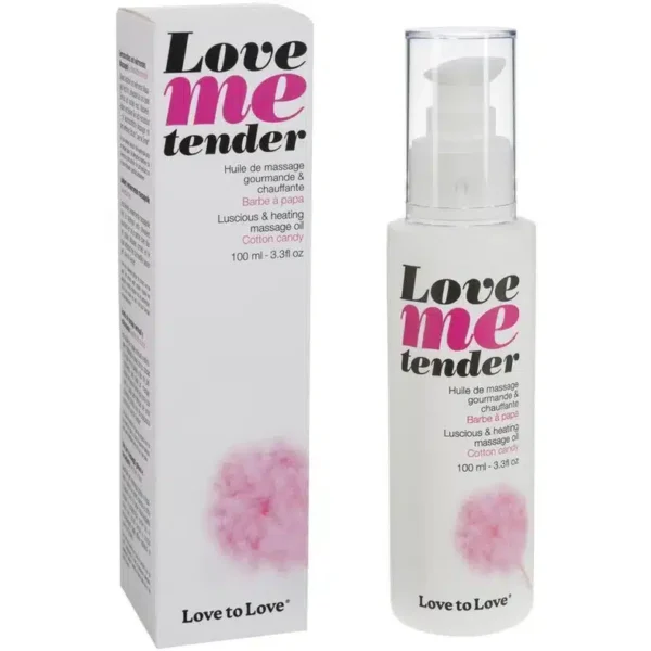 LOVE TO LOVE HUILE DE MASSAGE GOURMANDE ET CHAUFFANTE BARBE À PAPA 100 ML