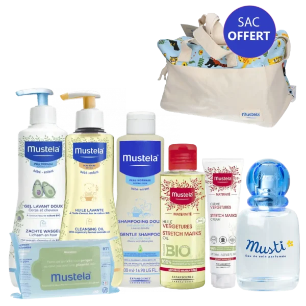 MUSTELA SAC MATERNITÉ : SPÉCIAL MAMAN ET SOINS D’HYGIÈNE BÉBÉ