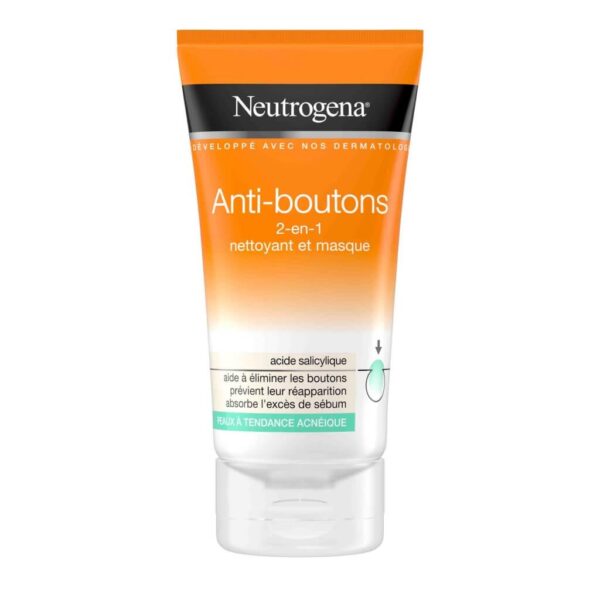 NEUTROGENA ANTI-BOUTONS 2 EN 1 NETTOYANT ET MASQUE 150 ML