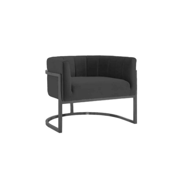 NOVALLAVET Accent Chair Contemporary Black Beauty