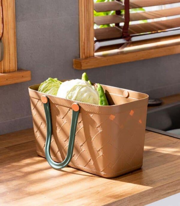 Panier de Rangement en Plastique Multifonction avec Poignet