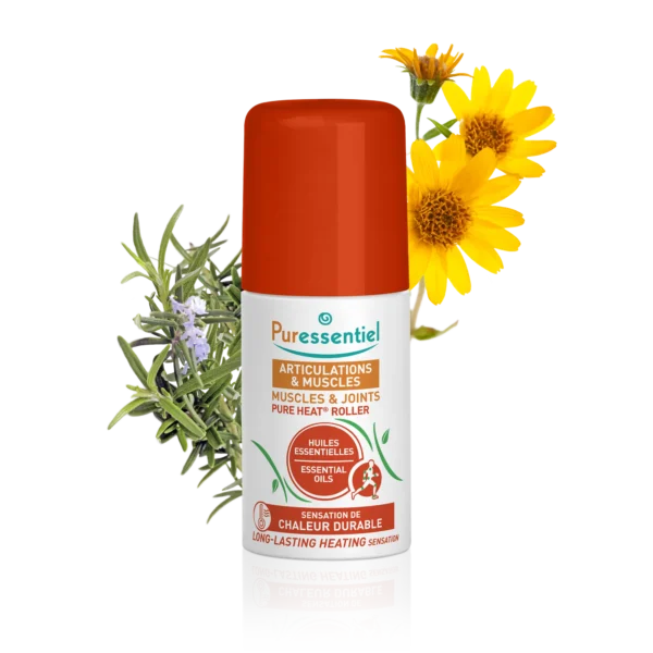 PURESSENTIEL ROLLER PURE HEAT® ARTICULATIONS & MUSCLES : SENSATION DE CHALEUR DURABLE POUR APAISER LES ZONES SENSIBLES ET DOULOUREUSES75 ML
