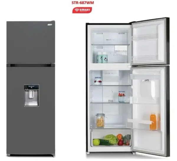 Refrigerateur Smart Tech 2 Portes avec fontaine 362L STR-687WM