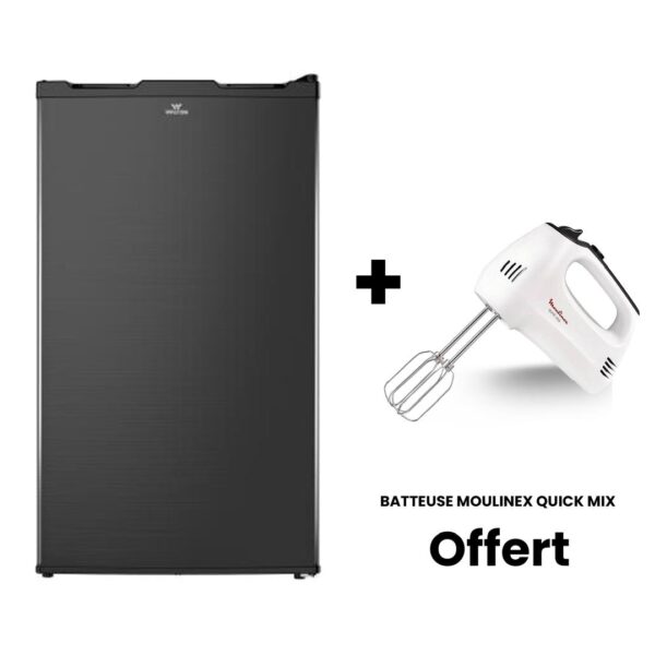 REFRIGERATEUR WALTON BAR 93LITRES 1PORTE NOIR WFS-TN3-C2SR-VB-EXP + BATTEUSE OFFERT