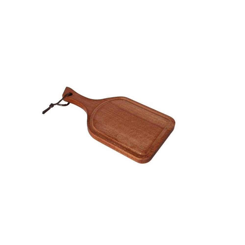 Board de pizza à cornes à ox rectangulaire en bois avec poignée 359cm