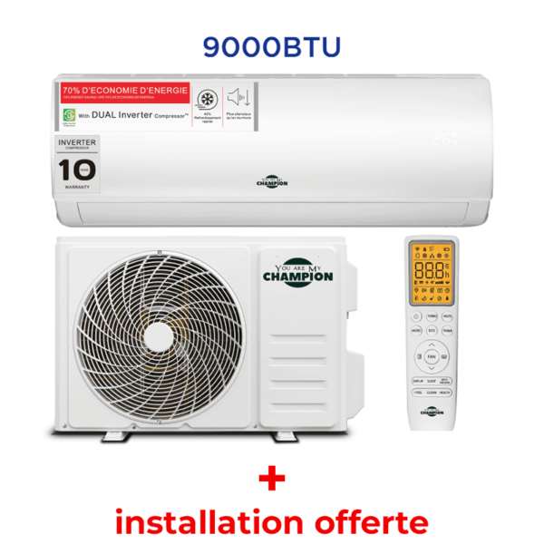 Split CHAMPION Inverter 9000 BTU