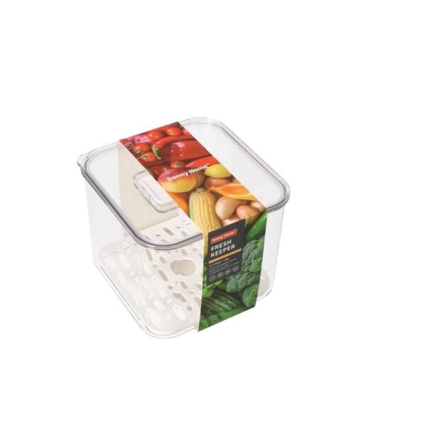 Clear Pet Plastic Fruit Veggie Fresh Keeper Boîte de rangement avec couvercle 142cm 306g