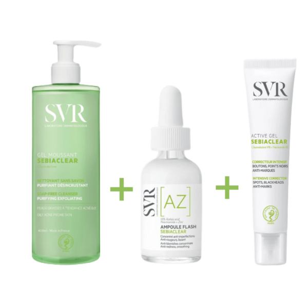 SVR SEBIACLEAR ROUTINE PEAU LISSE ANTI IMPERFECTIONS : TACHES, BOUTONS ET ROUGEURS