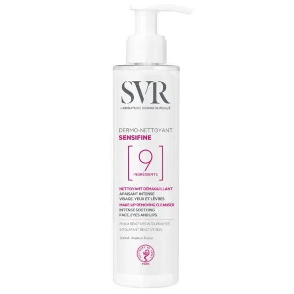 SVR SENSIFINE DERMO NETTOYANT PEAUX RÉACTIVES SANS PARFUM 200 ML