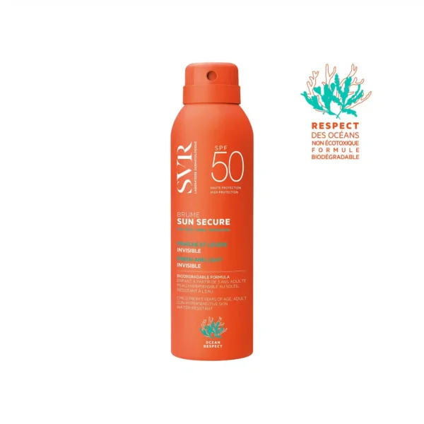 SVR SUN SECURE BRUME SPF50+ PEAUX SENSIBLES VISAGE ET CORPS 200ML