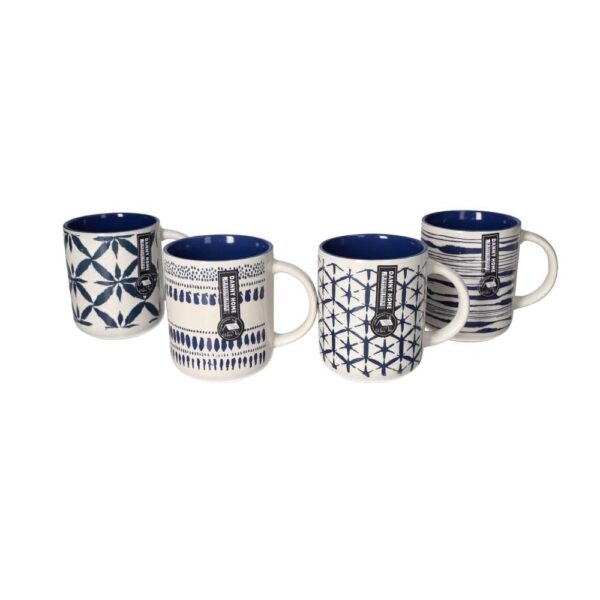 Ensemble de tasse géométrique en céramique 4pcs 125cm