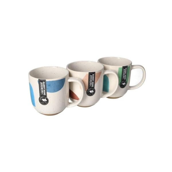 Ensemble de tasses à café en couleur en céramique 3PCS 125cm