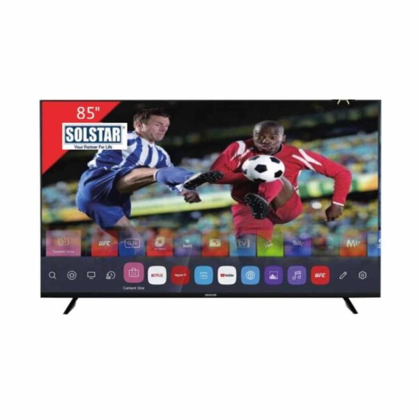 Televiseur SOLSTAR 85" Smart Android 85HSU6200SS